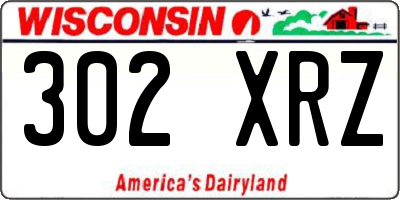 WI license plate 302XRZ