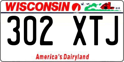 WI license plate 302XTJ