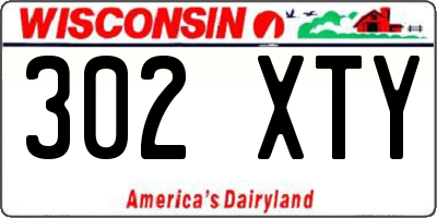 WI license plate 302XTY