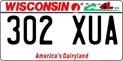 WI license plate 302XUA