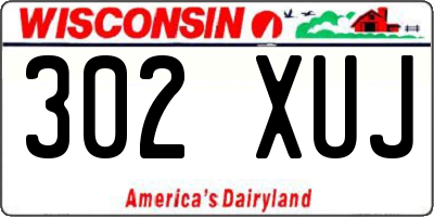 WI license plate 302XUJ