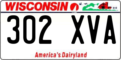 WI license plate 302XVA