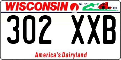 WI license plate 302XXB