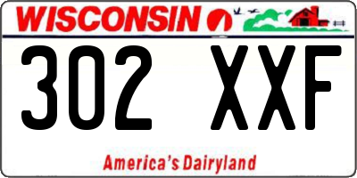 WI license plate 302XXF