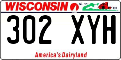 WI license plate 302XYH