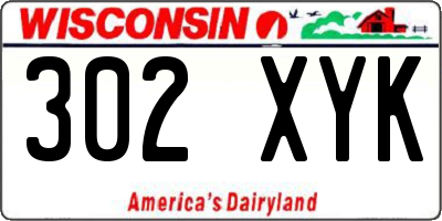 WI license plate 302XYK