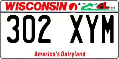 WI license plate 302XYM
