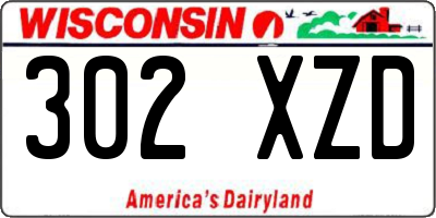 WI license plate 302XZD
