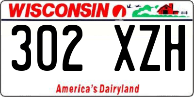 WI license plate 302XZH