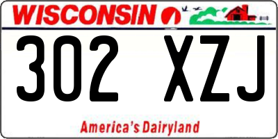 WI license plate 302XZJ