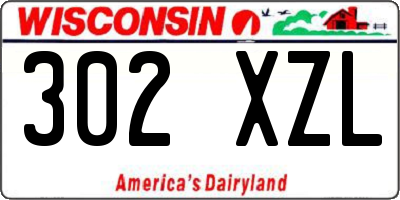WI license plate 302XZL