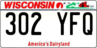 WI license plate 302YFQ