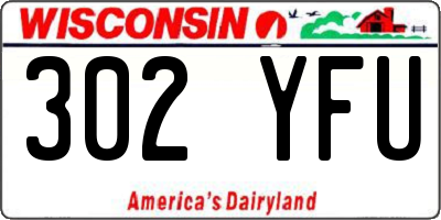 WI license plate 302YFU