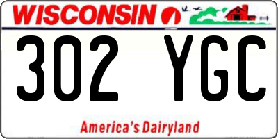 WI license plate 302YGC