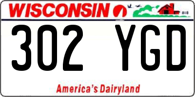 WI license plate 302YGD