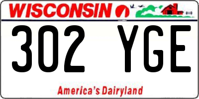 WI license plate 302YGE