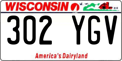 WI license plate 302YGV
