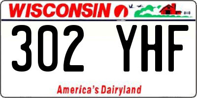 WI license plate 302YHF