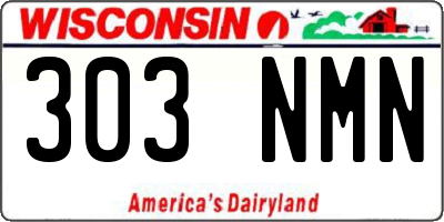 WI license plate 303NMN