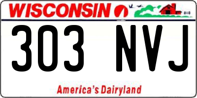 WI license plate 303NVJ