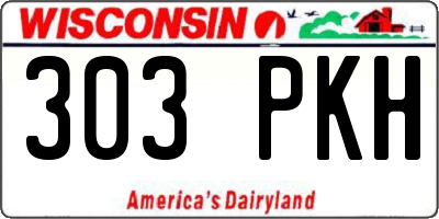 WI license plate 303PKH