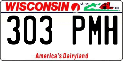 WI license plate 303PMH