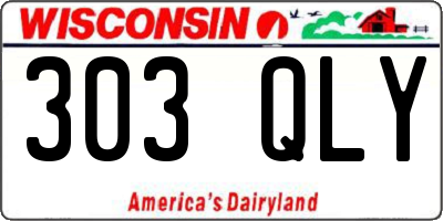 WI license plate 303QLY