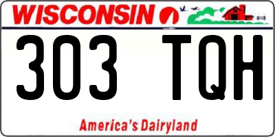 WI license plate 303TQH