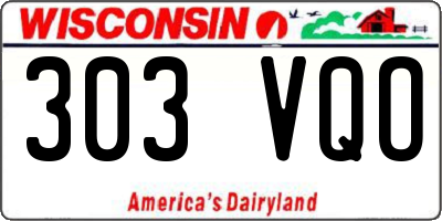 WI license plate 303VQO