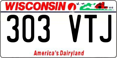 WI license plate 303VTJ