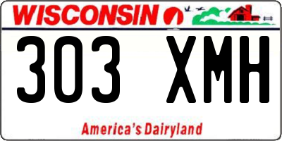 WI license plate 303XMH