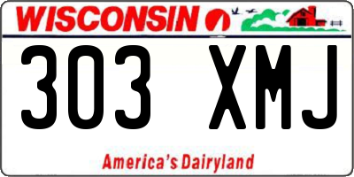 WI license plate 303XMJ