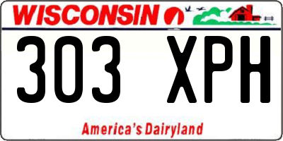 WI license plate 303XPH