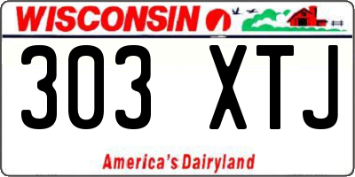 WI license plate 303XTJ