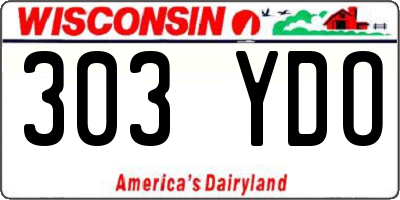 WI license plate 303YDO