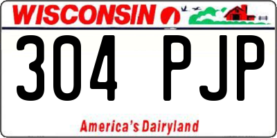 WI license plate 304PJP