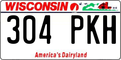 WI license plate 304PKH