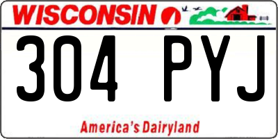 WI license plate 304PYJ
