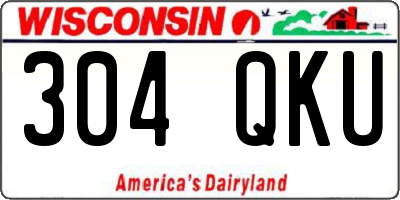 WI license plate 304QKU