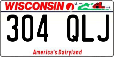 WI license plate 304QLJ