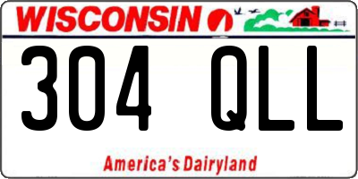 WI license plate 304QLL