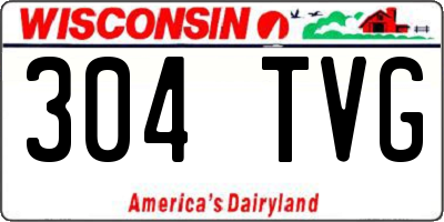 WI license plate 304TVG