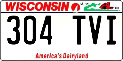 WI license plate 304TVI