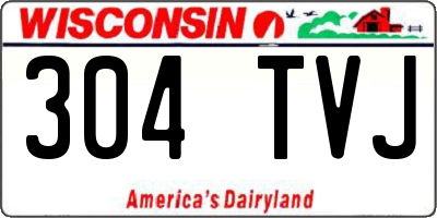 WI license plate 304TVJ