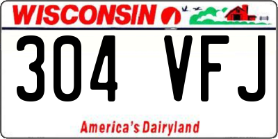 WI license plate 304VFJ