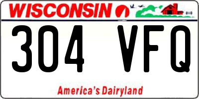 WI license plate 304VFQ