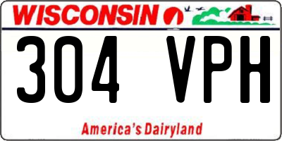 WI license plate 304VPH