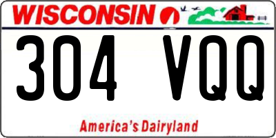 WI license plate 304VQQ