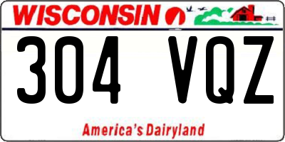 WI license plate 304VQZ