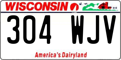 WI license plate 304WJV